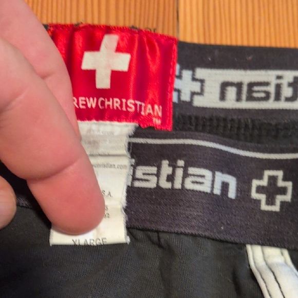 Andrew Christian Black and White Briefs - Picture 3 of 5